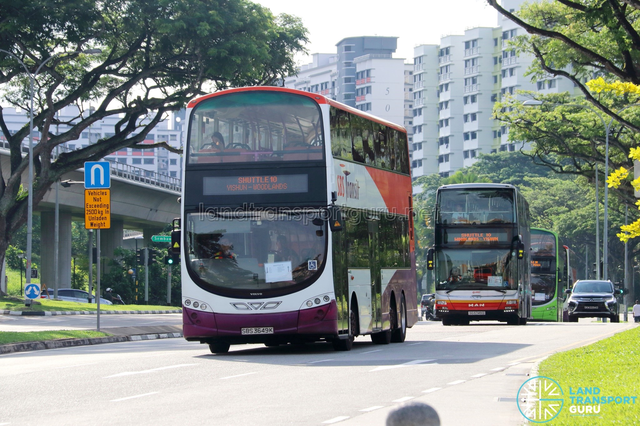 Shuttle 10 buses in action